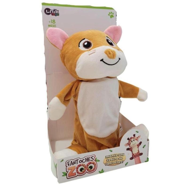 Fantoche De Pelucia Zoo Gato FP2218-GT Unik - Fantoche